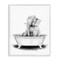 Stupell Industries Elephant In Tub Funny Animal Bathroom Framed Giclee Art